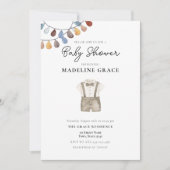 Cute Boho Vêtements garçon Baby shower Invitation (Devant)