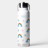 Cute Boho Whimsical Rainbow Girls Waterfles (Voorkant)