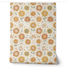 Cute Boho Zonnebloem Babykamer Zon & Regenboog Pat