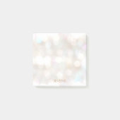 Cute Bokeh Personalized Post-it® Notes (Voorkant)