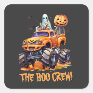 Cute Boo Crew Halloween Sticker voor Kinderen