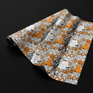 Cute Boo Crew Halloween Vrienden Inpakpapier