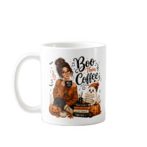 Cute Boo Dan Coffee Halloween Muziekleraar Mok