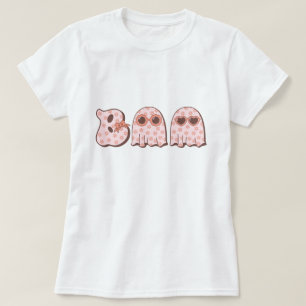 Cute Boo Ghost Halloween Girls T-Shirt