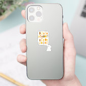 Cute BOO Ghost Halloween Sticker (Telefoon)