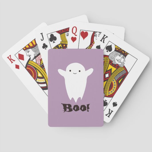 Cute Boo. Ghost Pokerkaarten (Achterkant)