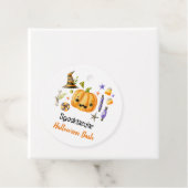 Cute Boo Pumpkin Spooktacular Halloween Bash Bedankjes Labels (In situ)