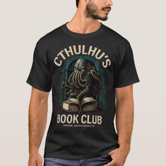 Cute Book Club Cthulhu T-shirt (Voorkant)