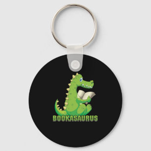 Cute Book Lover Bookworm Bookish Dinosaur Bookasau Sleutelhanger