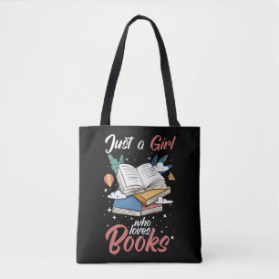 Cute Book Lover Bookworm Future Librarian Girl Draagtas