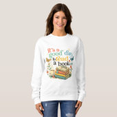 Cute Book Lover Graphic Tee Trui (Voorkant volledig)