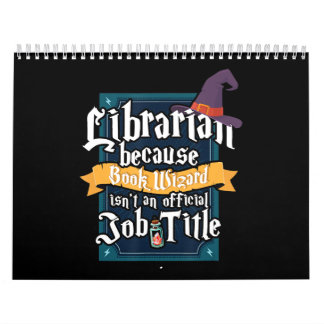 Cute Book Reading Lover Librarian Cadeau Books Kalender