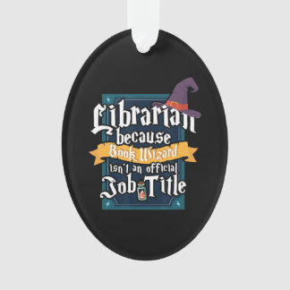 Cute Book Reading Lover Librarian Cadeau Books Ornament
