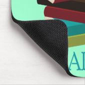 Cute Book Stack Librarian Gift Muismat (Hoek)