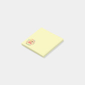 Cute book thema kleurrijke meid's post-it® notes (Schuin)
