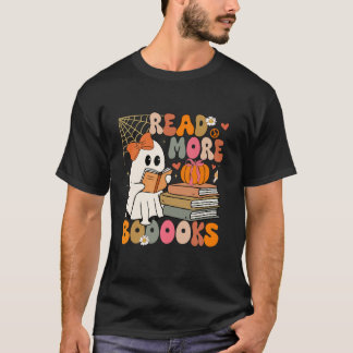 Cute Books Ghost leest meer boeken grappige leraar T-shirt