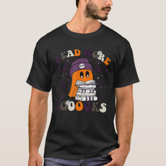 Cute Books Ghost leest meer boeken grappige leraar T-shirt