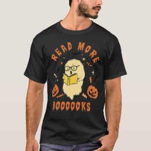 Cute Books Ghost Meer boeken lezen Teacher Hallow T-shirt