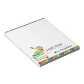 Cute Bookworm A Note of Teacher Notitieblok (Schuin)