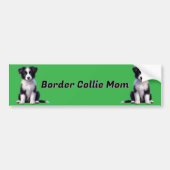 Cute Border Collie Puppy Bumpersticker (Voorkant)