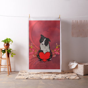 Cute border collie stof