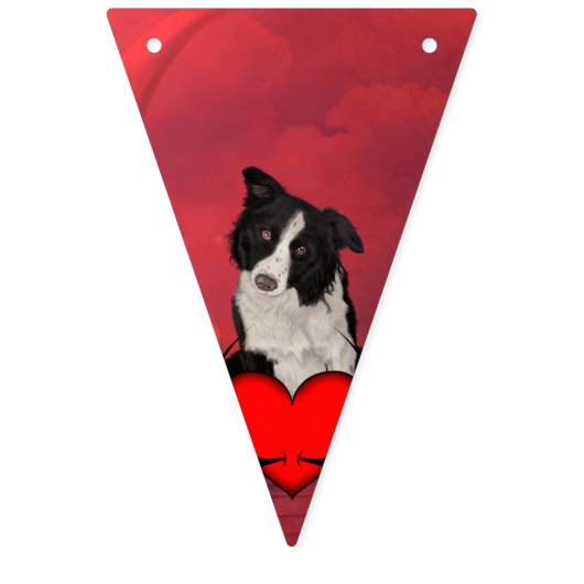 Cute border collie vlaggetjes (Derde vlag)