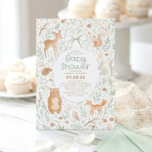 Cute Bos Dieren Baby Shower