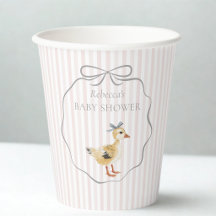Cute Bos Eendje Waterverf Meisje Baby Shower