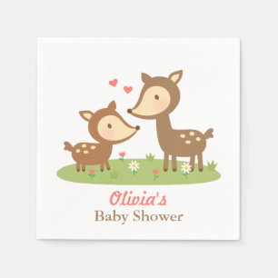 Cute bosdier herten baby shower feest artikelen servet