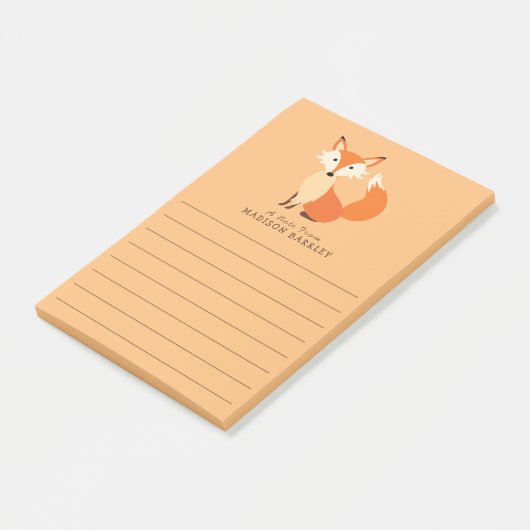 Cute bosdierentuin van Fox Kid Post-it® Notes (Schuin)