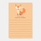 Cute bosdierentuin vos dier post-it® notes (Voorkant)