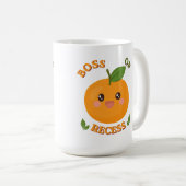 Cute Boss of Recess orange Coffee Mug (Devant droit)