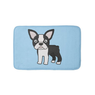 Cute Boston Terrier Badmat