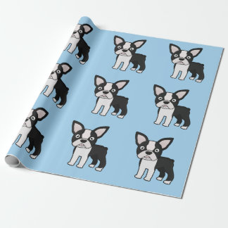 Cute Boston Terrier Cadeaupapier