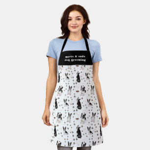 Cute Boston Terrier Dog Pattern gepersonaliseerd Schort