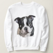 Cute Boston Terrier Dog Trui (Design voorkant)