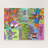 Cute Boston Terrier Love Puzzle - 520 Pieces (Horizontal)