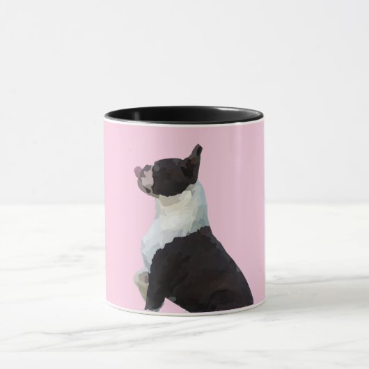 Cute Boston Terrier Mok (Midden)