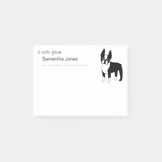 Cute Boston Terrier Post-it® Notes (Voorkant)