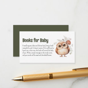 Cute bosvriendenboeken voor baby informatiekaartje
