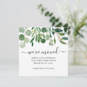 Cute Botanical Foliage We hebben New Home Moving Aankondiging (Staand voorkant)