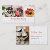 Cute boulangerie Carte de visite avec 4 photos (Devant / Derrière)