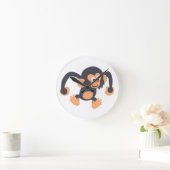 Cute Bouncy Cartoon Chimpansee Wall Clock Ronde Klok (Huis)
