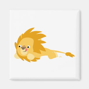 Cute Bouncy Cartoon Lion Magnet Magneet