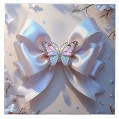 Cute bow Ceramic Tile Tegeltje (Voorkant)