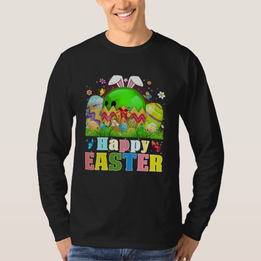 Cute Bowling Ball Hatched From Egg Easter Day Men  T-shirt (Voorkant)