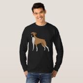 Cute Boxer Dog  Dog T-shirt (Voorkant volledig)