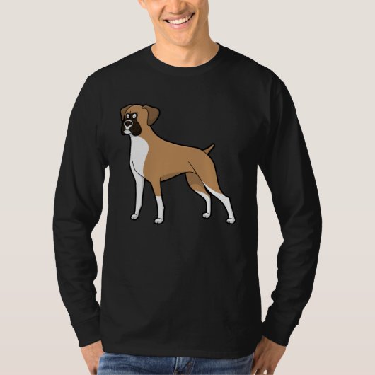Cute Boxer Dog  Dog T-shirt (Voorkant)