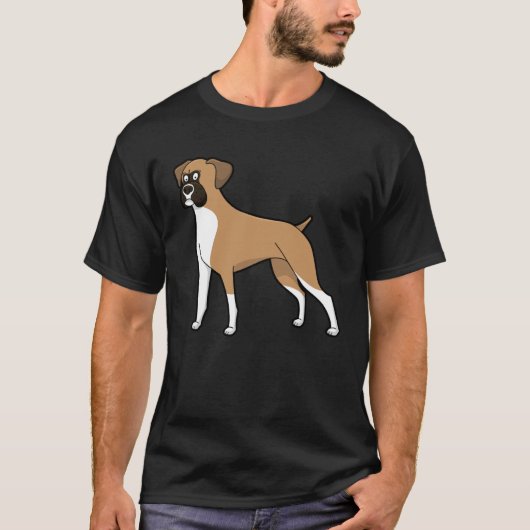 Cute Boxer Dog  Dog T-shirt (Voorkant)