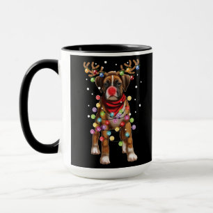 Cute Boxer Dog Funny kerstfeestcadeaus Mok